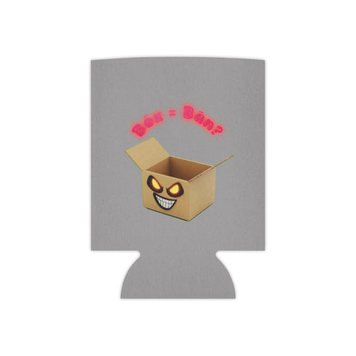 Can Cooler — 'Box = Bop?' Grinning Box Beverage Koozie