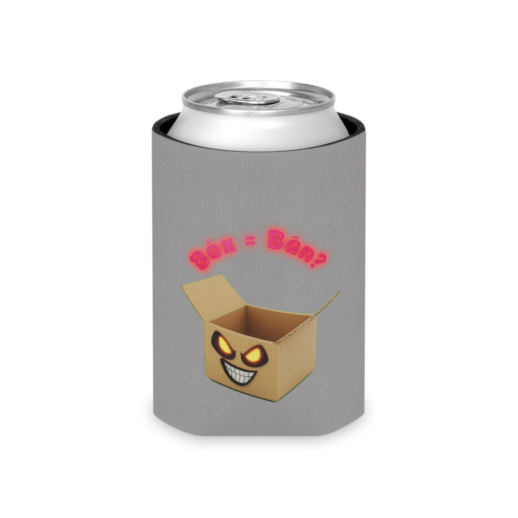 Can Cooler — 'Box = Bop?' Grinning Box Beverage Koozie